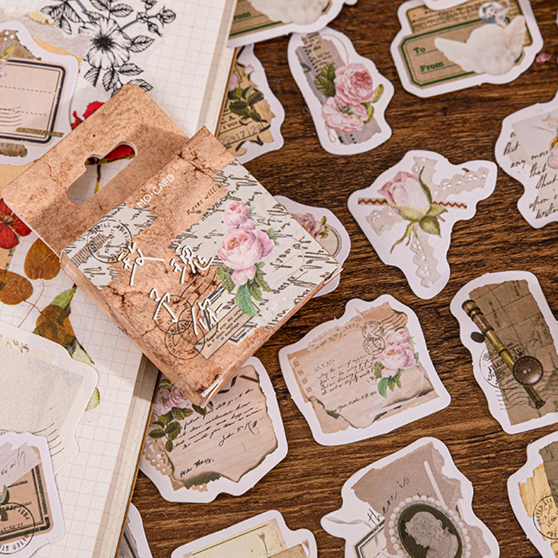 46%20pcs/set%20Retro%20Style%20Roses%20Paper%20Stickers%20Scrapbooking%20Diy%20Diary%20Stationery%20Sticker%20Aesthetic%20Gift%20BOYUAN%20-%20Image%202