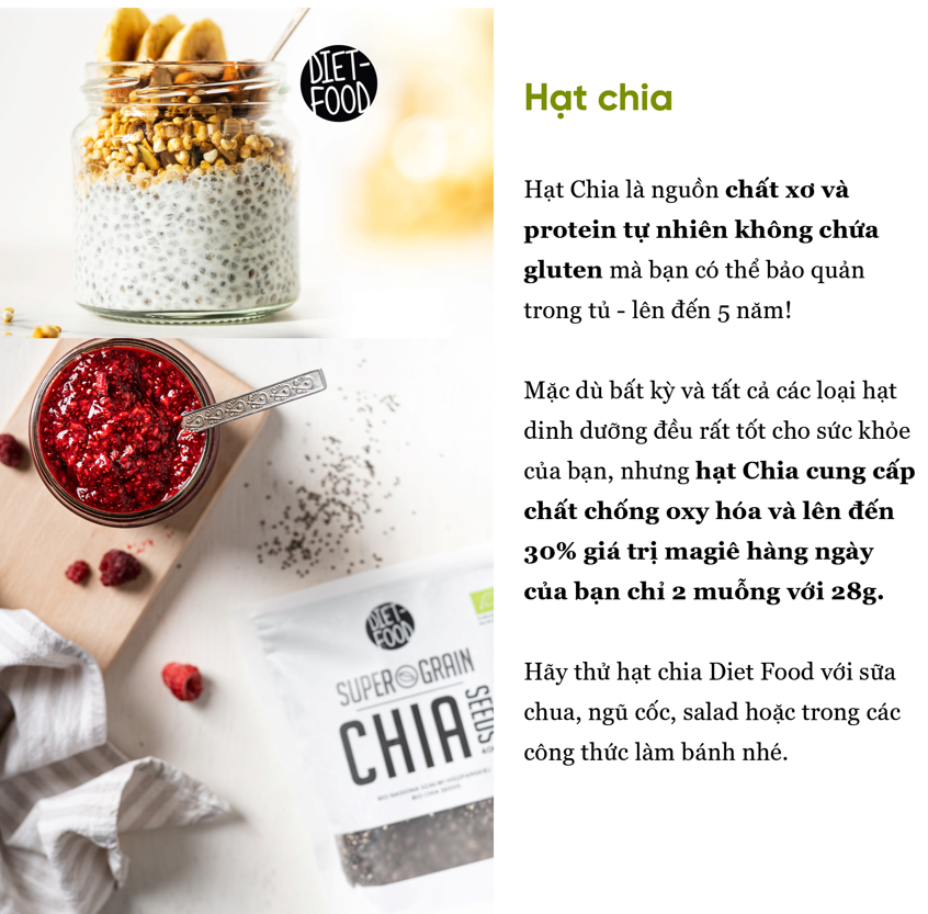 Hạt chia hữu cơ 200g Diet Food
