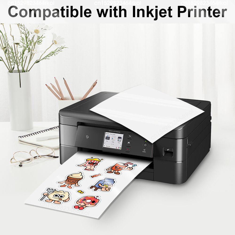 10%20Sheets%20Self%20Adhesive%20Vinyl%20Sticker%20Paper%20A4%20Size%20Transaprent%20Matte%20Glossy%20Holographic%20Paper%20Sticker%20For%20Inkjet%20Printer%20-%20Image%205