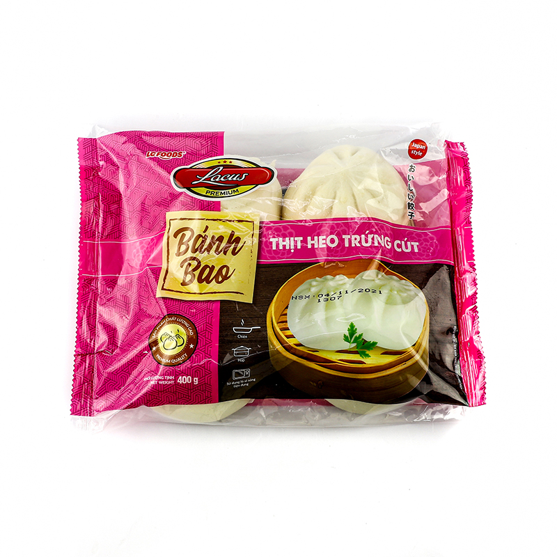 Bánh Bao Nhân Thịt Trứng Cút La Cusina 400G 4 CÁI