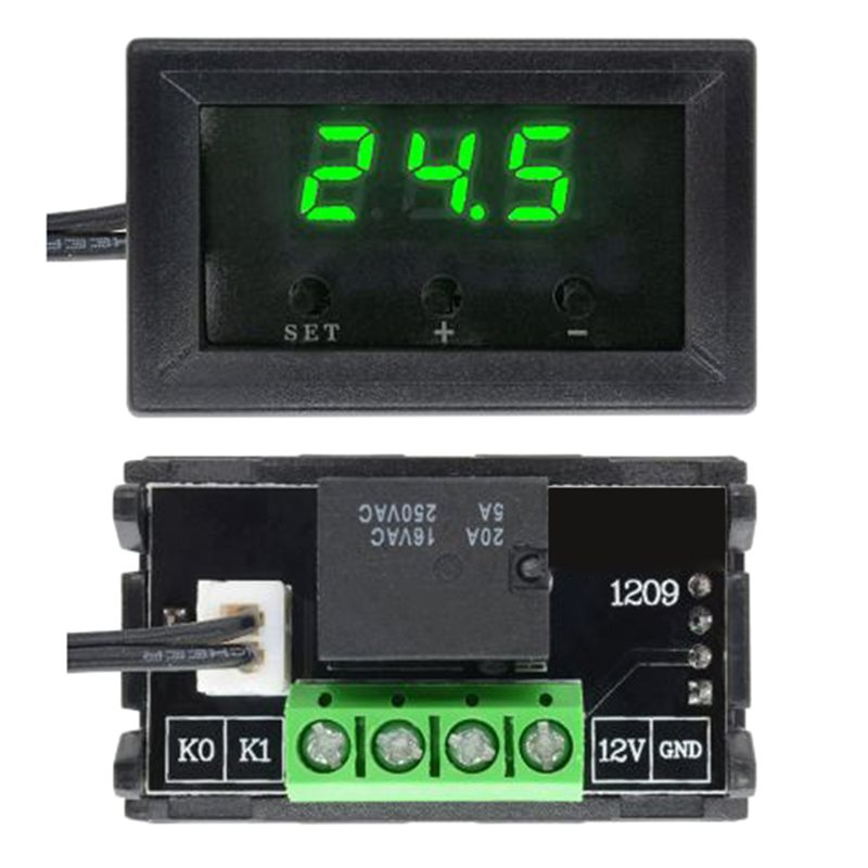 W1209 Digital Thermostat DC 12V Temperature Control Regulator Thermoregulator Switch Module Incubator NTC Sensor.