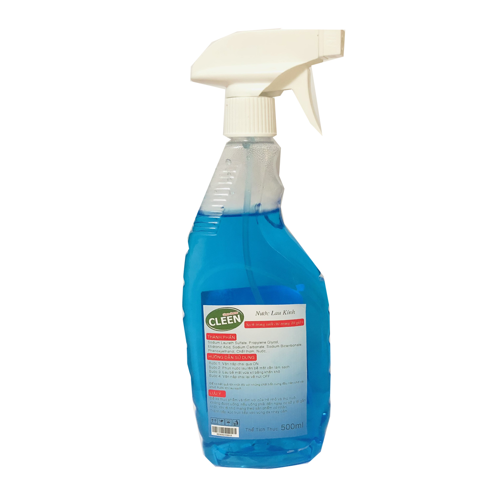 Chai nước lau kính siêu nhanh CLEEN 620ml - Nhiều hương để lựa chọn