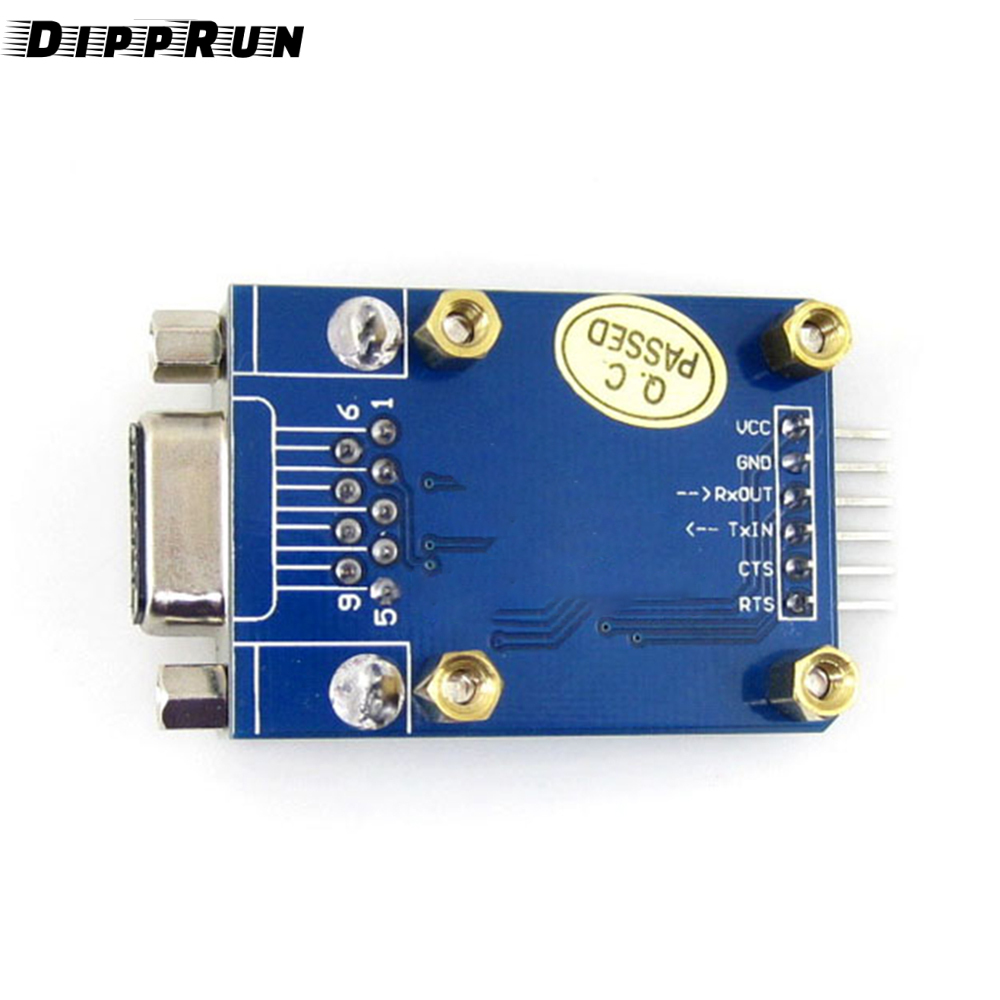 DIPPRUN TTL to RS232 Module TTL RS232 Male Female Mutual Conversion Module Serial Level Conversion to SP232 TTL Serial Port ESD Protect