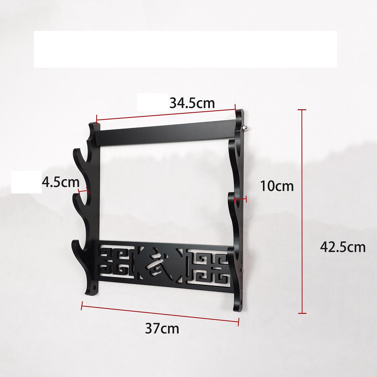 Baoblaze Wall Mounted Sword Hanger Sword Holder for Sturdy Malls Housewarming Gift