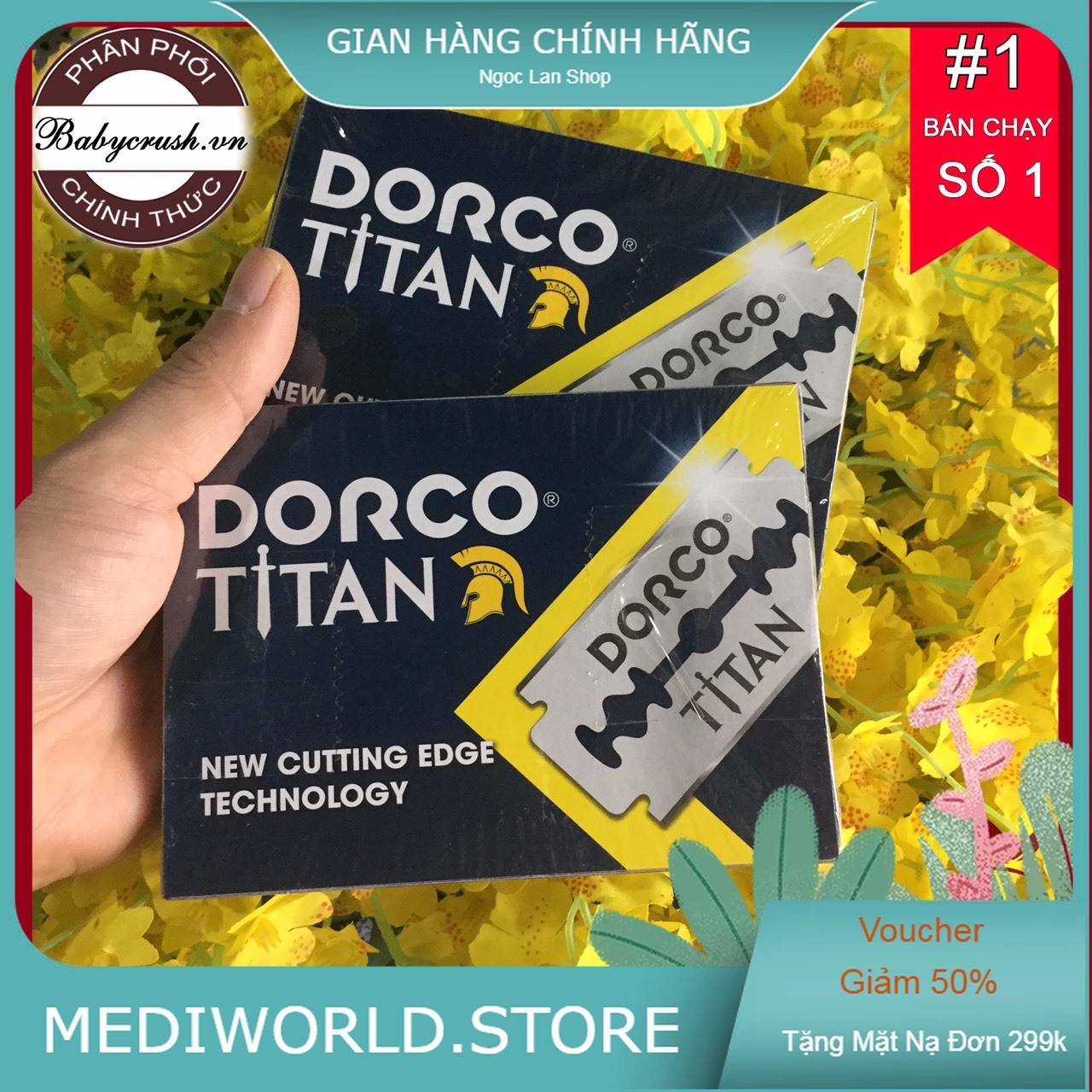 HỘP 100 LƯỠI DAO LAM DORCO TITAN