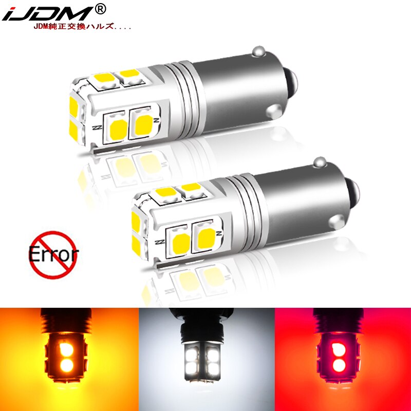 (2) Canbus Error Free H21W BAY9s LED Replacement Bulbs For Position Parking  Lights or Backup Reversing Brake Turn Signal Lights