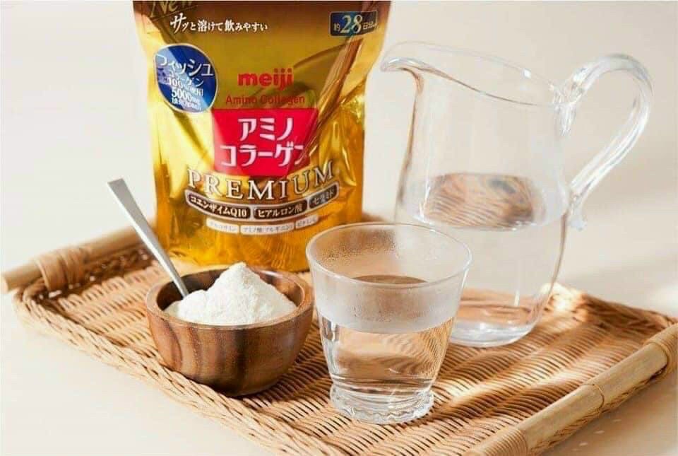 Bột Collagen Meiji Amino Premium Nhật Bản