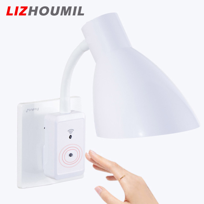 LIZHOUMIL Intelligent Wall LED Light Socket Plug with Remote Control E27 220V