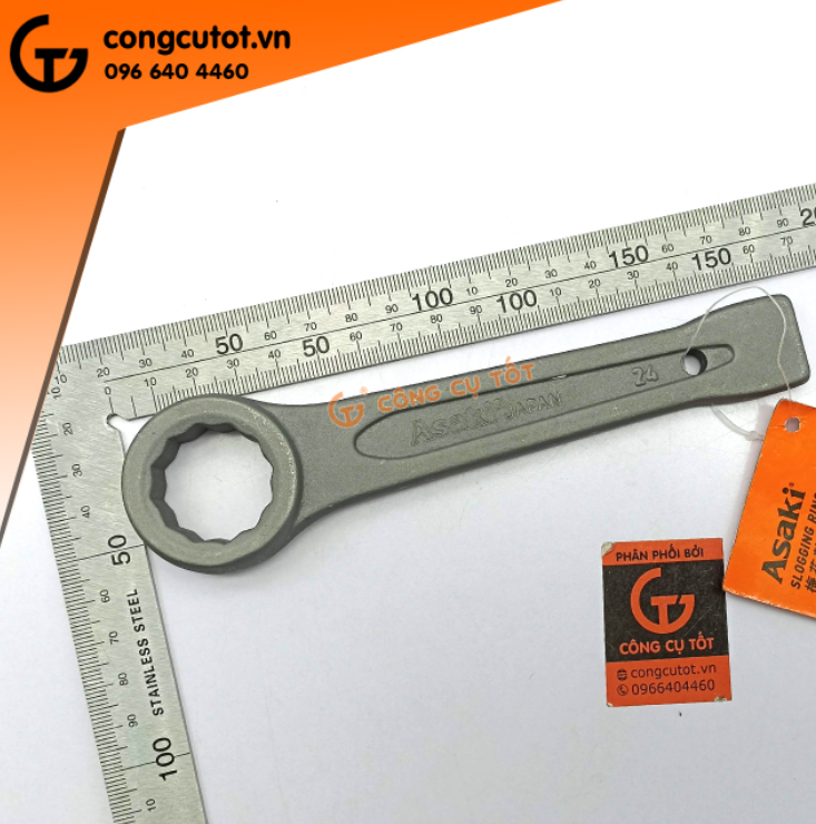 Cờ lê vòng đóng - miệng đóng ASAKI size tùy chọn