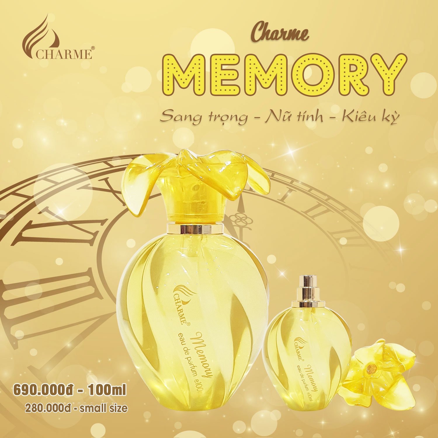 Nước hoa nữ Memory hương hoa ngọt ngào