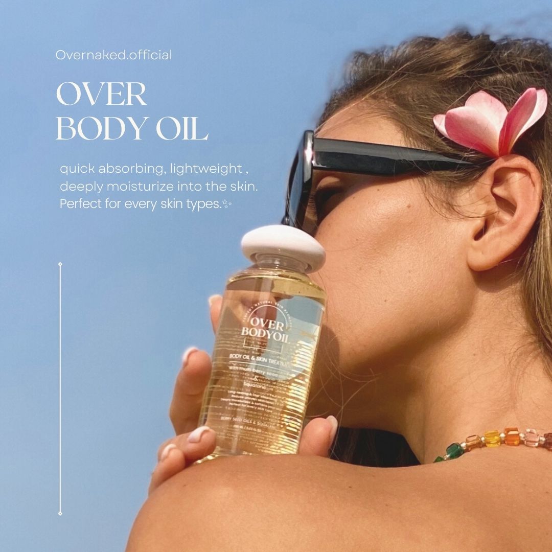 Over body oil น้ำมันธรรมชาติบำรุงผิว Lazada.co.th