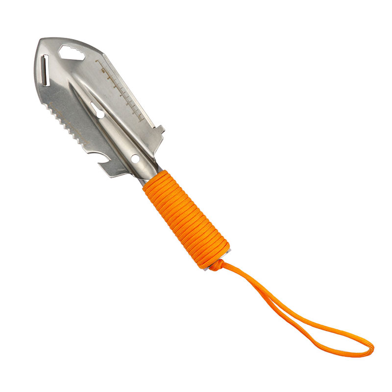 Stainless steel multi-functional sapper shovel, outdoor camping survival tool, Stainless steel,vehicle-mounted small hand shovel, garden shovel