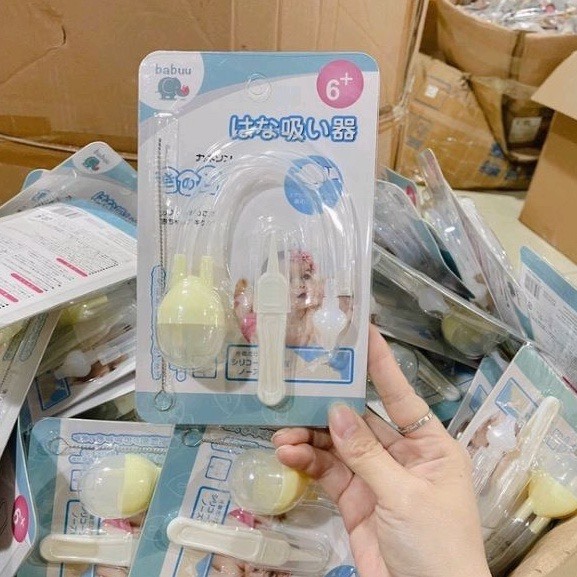 BỘ DỤNG CỤ HÚT MŨI KÈM GẮP GỈ Babuu cho bé
