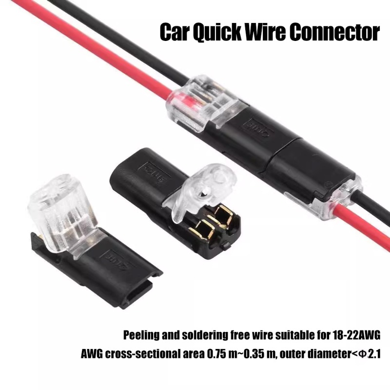 20 cái xe nhanh chóng đầu nối dây điện chống nước an toàn 2 Pin cách cáp đầu cắm kết nối điện Snap solderless phụ kiện tự động