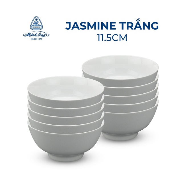 chén cơm sứ trắng Minh Long - chén cơm sứ Minh Long