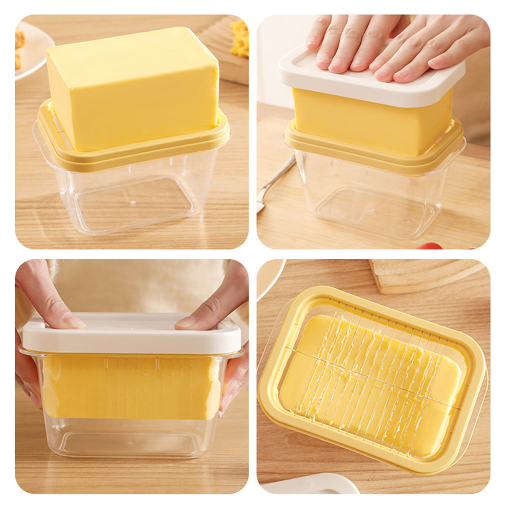 Fridge Cheese Storage Rectangular Plastic Container Lid-covered Storage Container Rectangular Cheese Keeper Plastic Butter Box