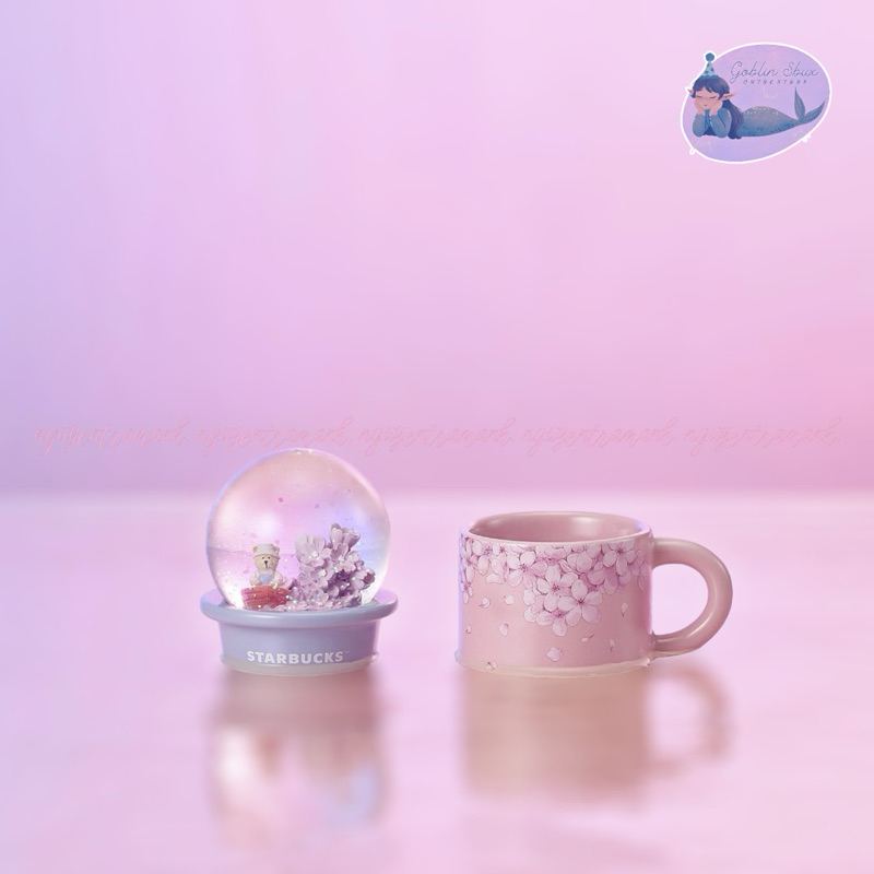 [Limited Stock] STARBUCKS CỐC SỨ CHERRY BLOSSOM GLOBE MUG 89ML