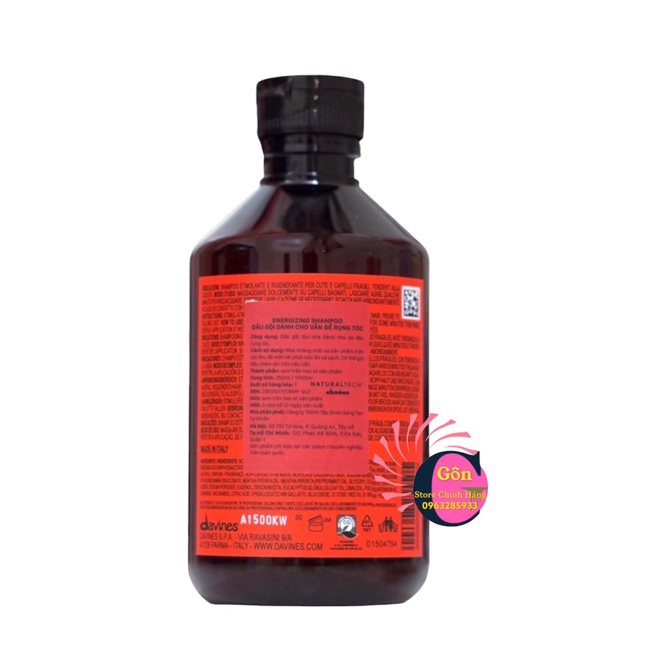 Dầu gội chống rụng DAVINES NATURALTECH ENERGIZING 250ml