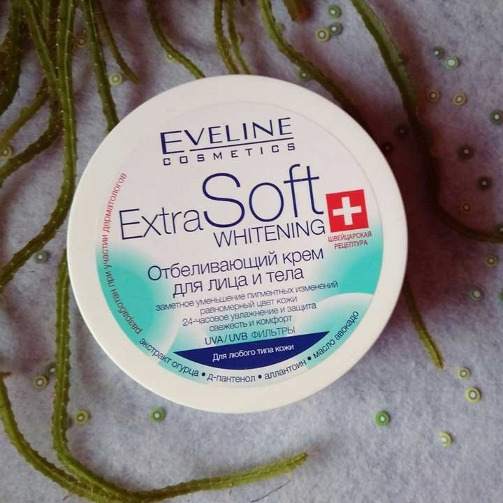 KEM DƯỠNG TRẮNG DA EVELINE EXTRA SOFT, Dùng cho mặt lẫn body