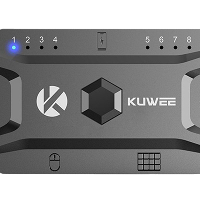 Bluetooth Hub USB 5.0 Converter Wired Keyboard&Mouse to Wireless Hub Adapter Support 8 Devices for Tablet,Laptop,Mobile