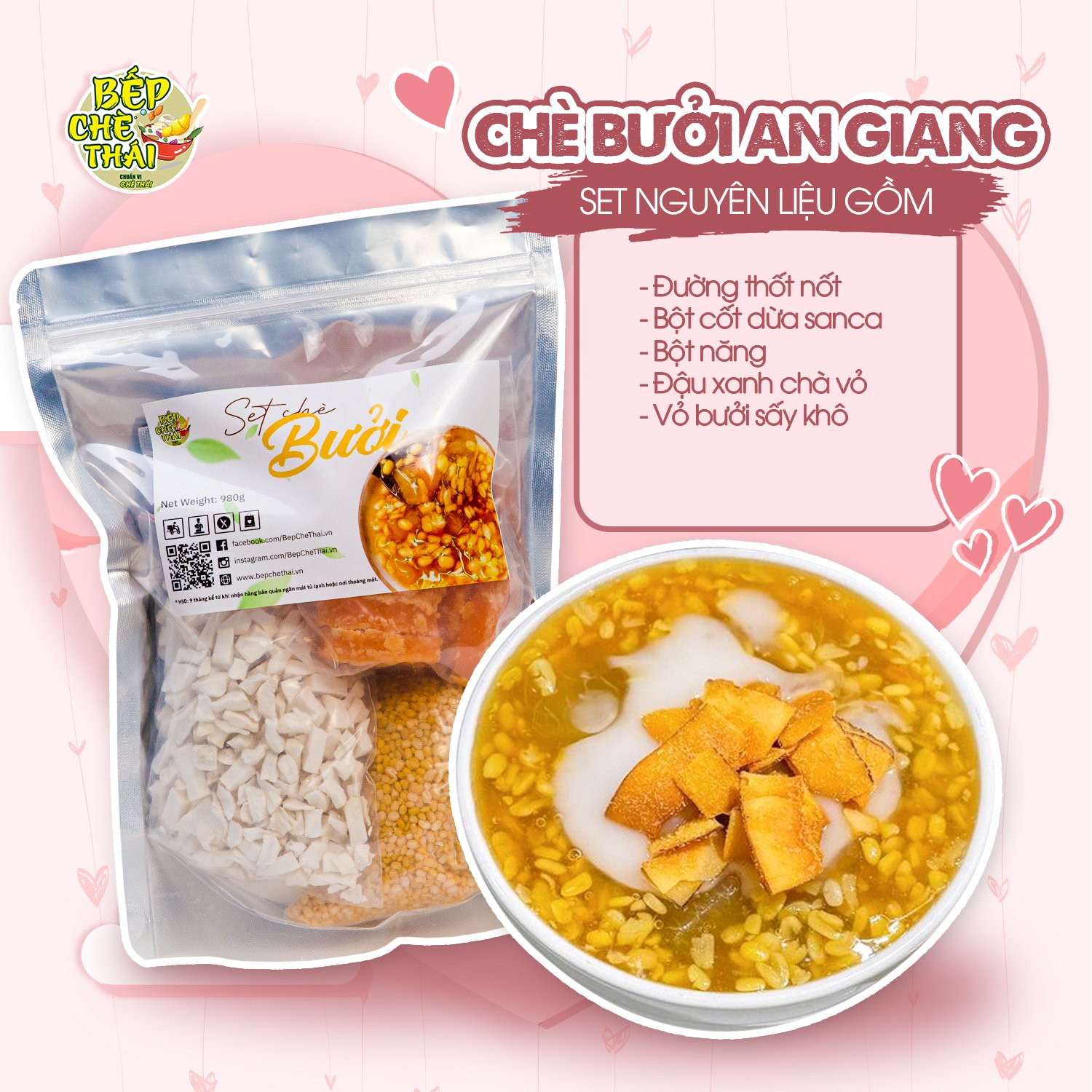 1 sét chè bưởi an giang