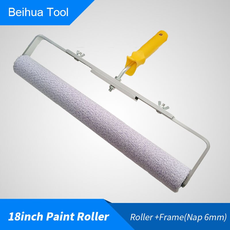 18inch 46cm Paint Roller Brush For Wall Decorative Nap 6mm/9mm/18mm  Short-Middle-Long Plush Painting Handle Tool Double Support - AliExpress