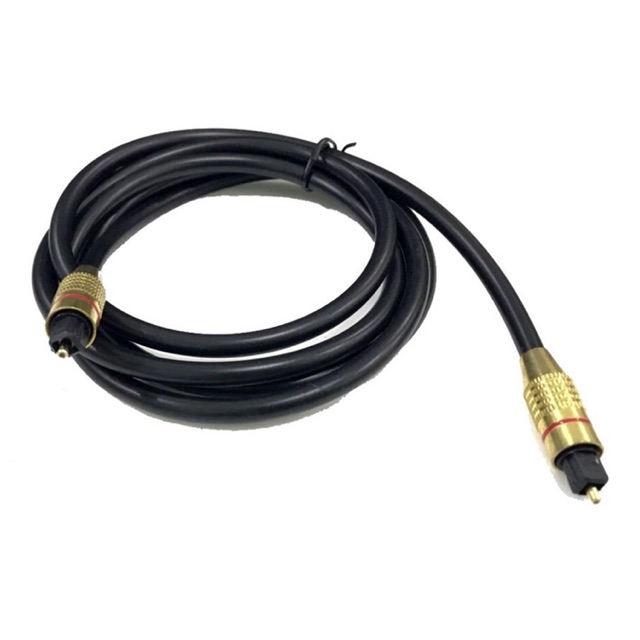 Dây cáp audio quang optical dài 3 mét loại xịn đầu mạ vàng - cáp loa optical digital 1->1 dài 3 mét