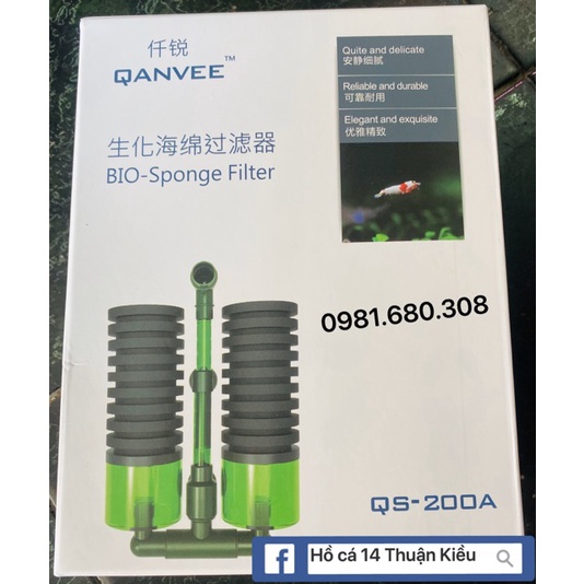 Lọc Vi Sinh Cho Hồ Cá, Tép QS100A - QS200A