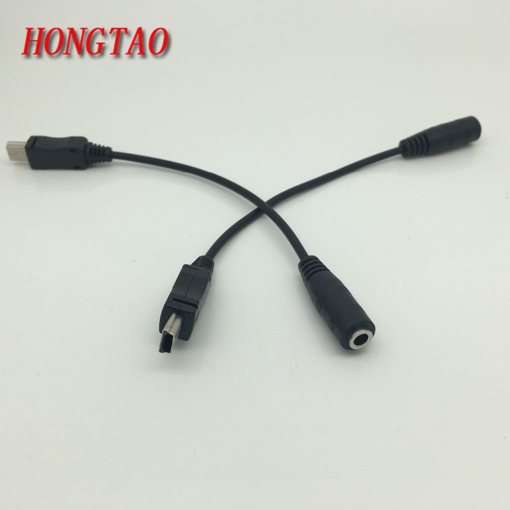 Mini USB Male to Jack Female Audio for Active Clip Mic Microphone ...