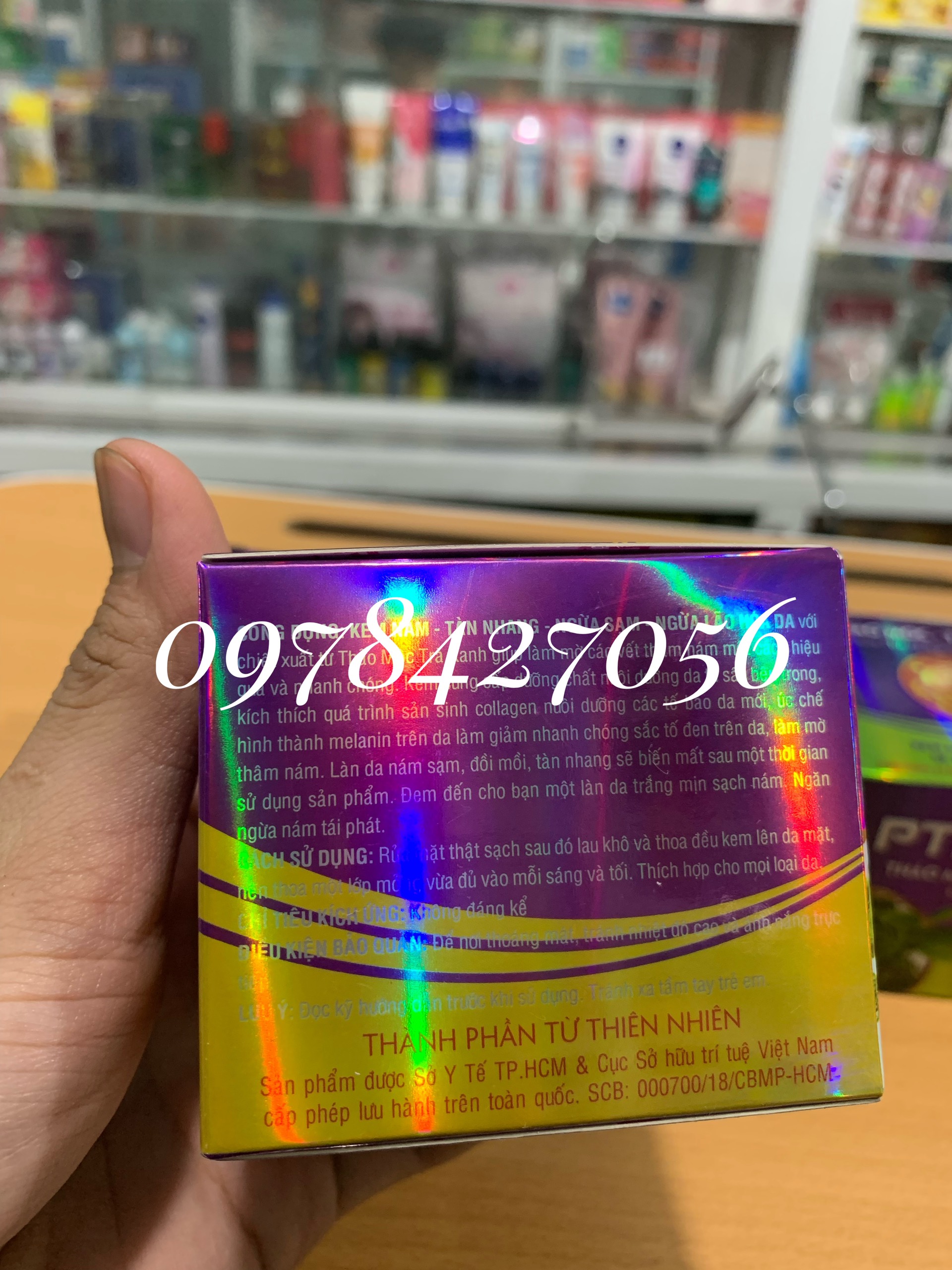 kem thảo mộc trà xanh PT.BERT trắng da-mụn-nám (3 màu)