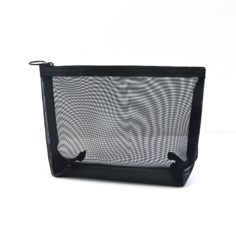 Tiktok 🔥 3Pcs Cosmetic Mesh Bags Portable Travel Clear Visible Makeup Bag Storage Pouch Toiletries Organizer Mesh Net