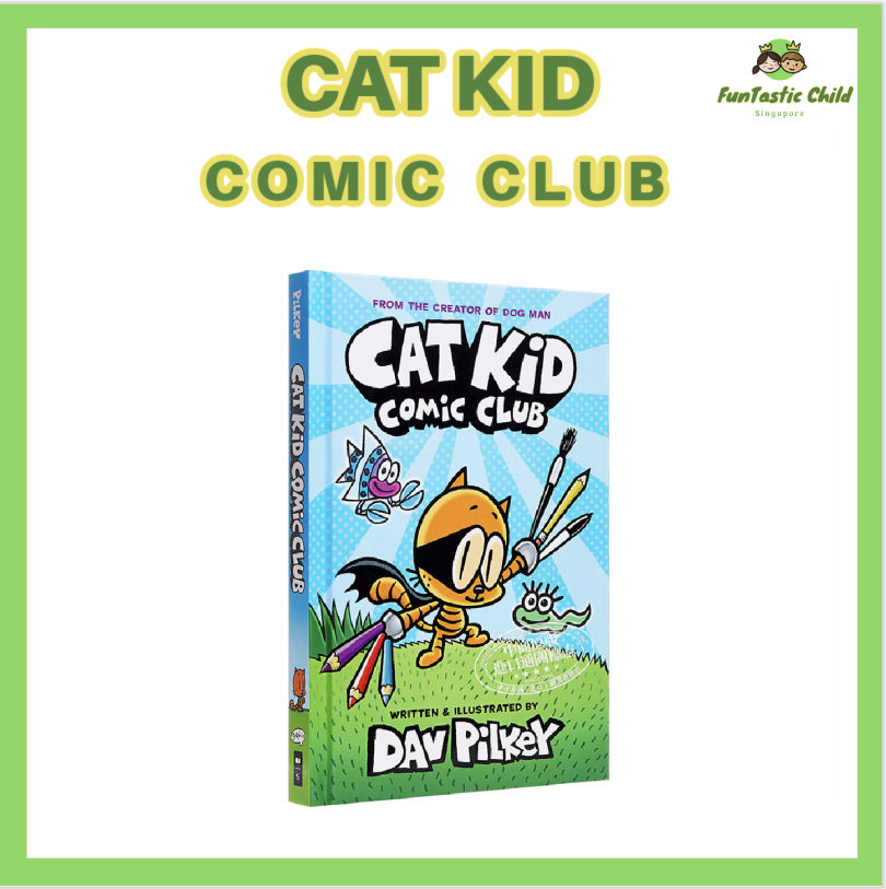 FunTastic Child Cat Kid Comic Club Comics Books for Children DOG MAN ...