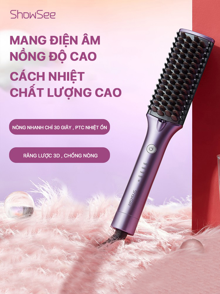 Lược Điện Chải Tóc Xiaomi Showsee E1-V Tạo Kiểu