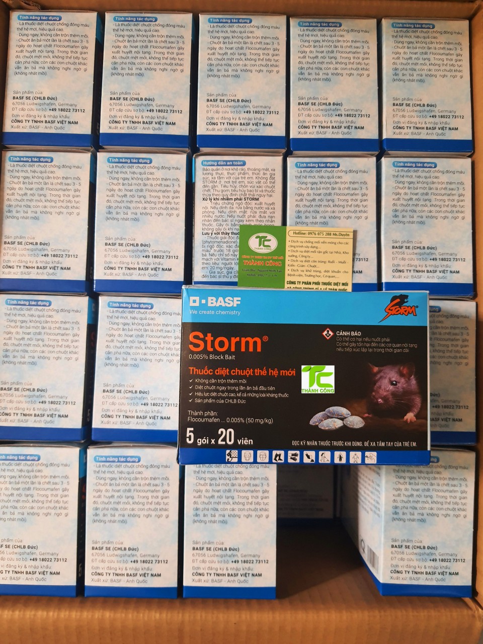 Thuốc Diệt Chuột Storm gói 20 viên  Basf Se(CHLB Đức) hiệu quả