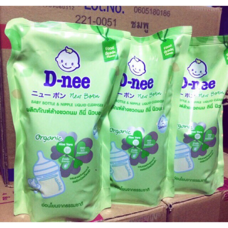 Nước Rửa Bình Sữa Dnee Organic 600ml, AN TOÀN Cho Bé