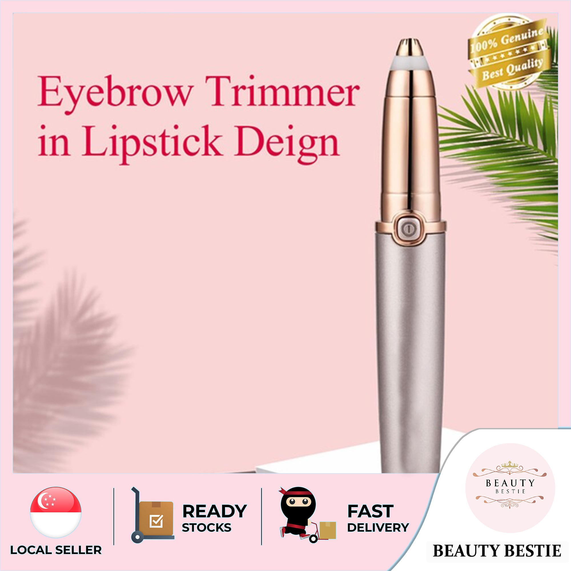 rose gold eyebrow trimmer