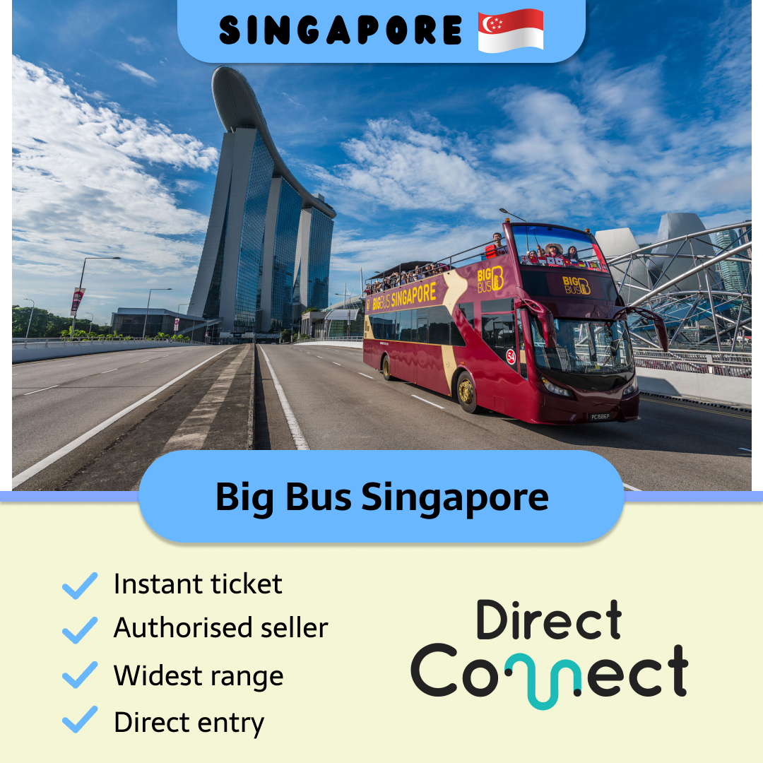 Big Bus Tour Singapore Iconic Attractions Landmarks Hop-On Hop-Off ...