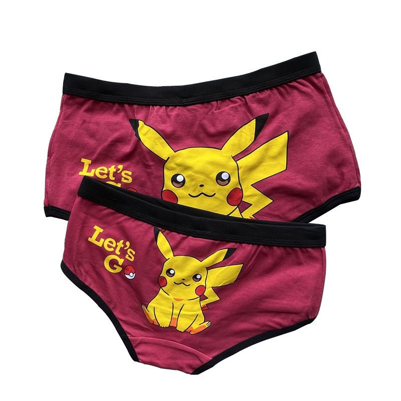 Pokemon Kawaii Cotton Couple Underwear Cartoon Anime Pikachu Cute