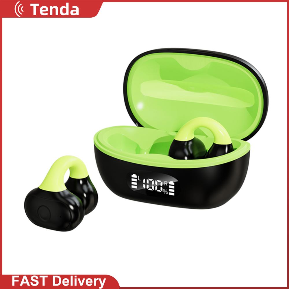 Dẫn truyền âm thanh qua xương Tai nghe nhét tai không dây với Mic Bluetooth tương thích Tai nghe không dây kỹ thuật số sạc trường hợp cho điện thoại thông minh