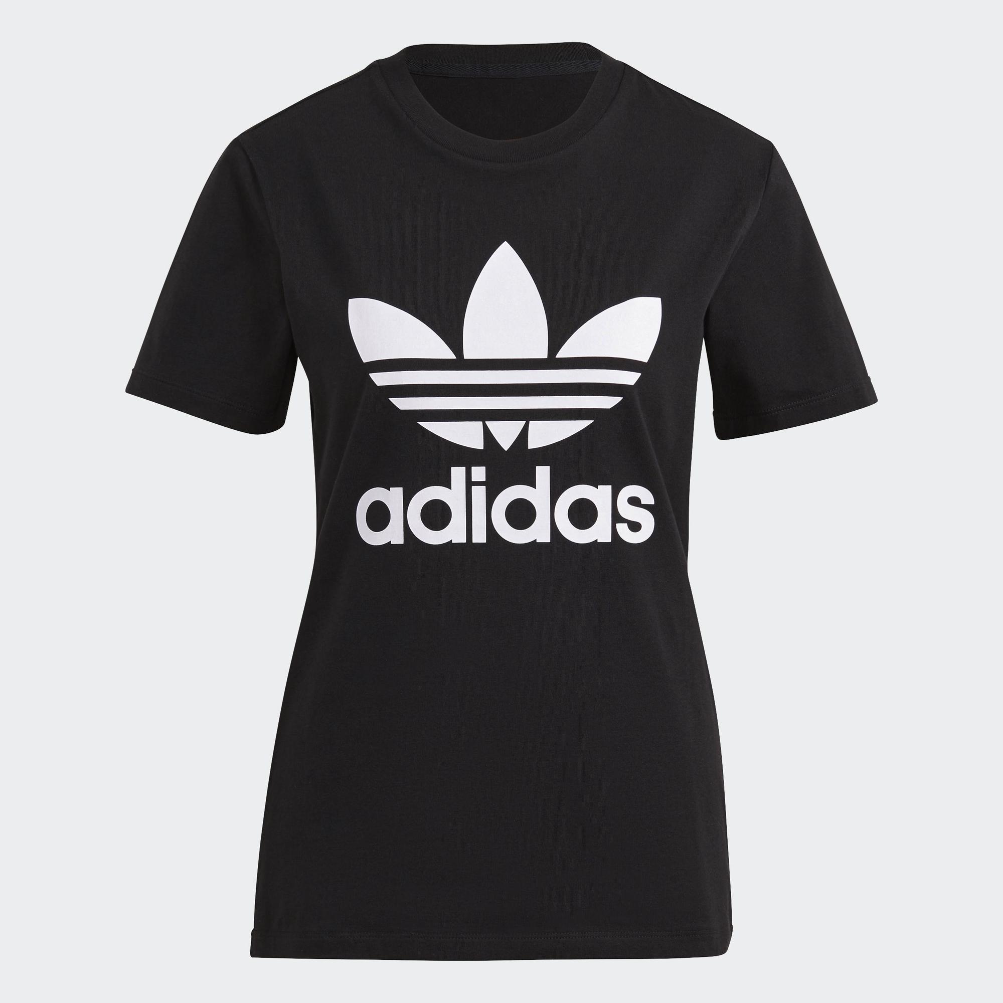 Adidas Phong cách sống Áo thun Ba Lá Classics Adicolor Nữ Đen GN2896