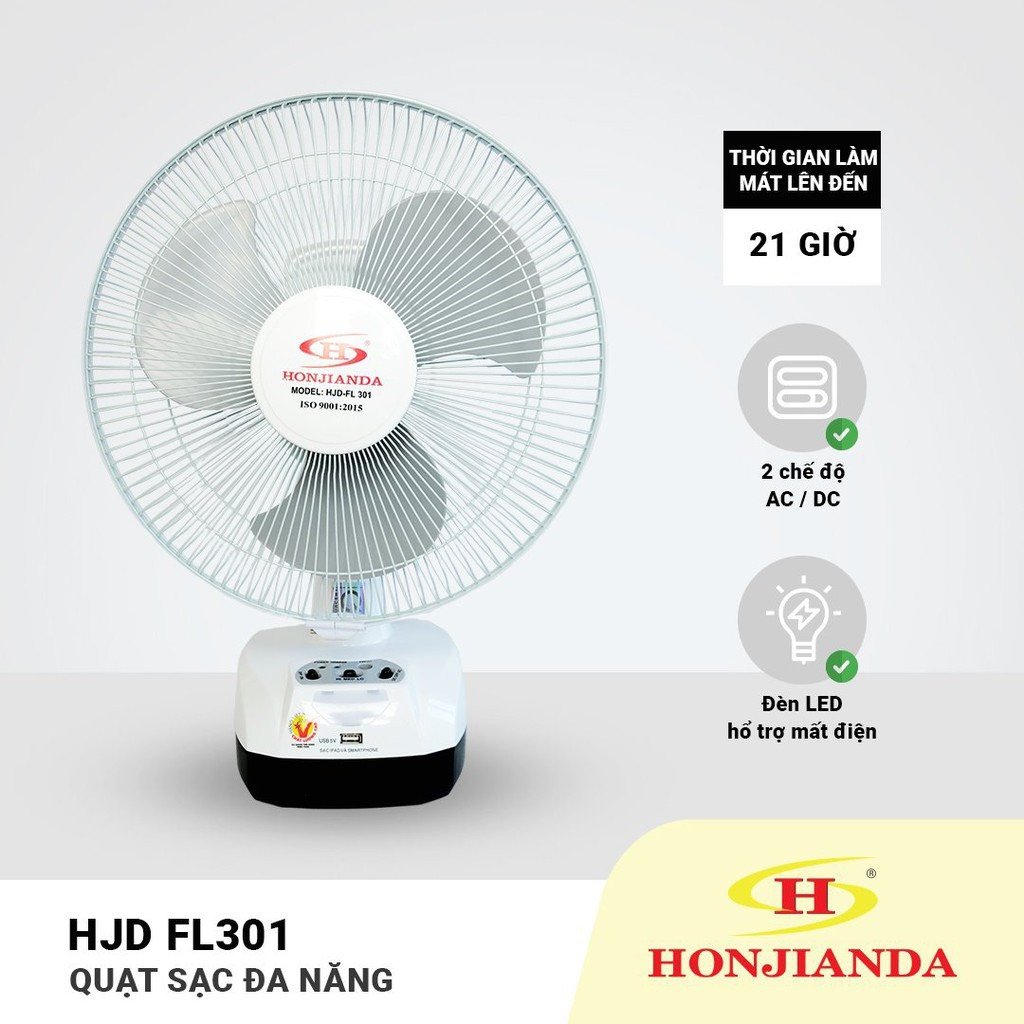 Quạt tích điện HONJIANDA FL301