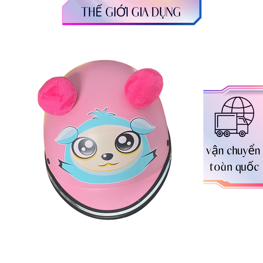 nón bảo hiểm trẻ em nhiều hình thú dễ thương