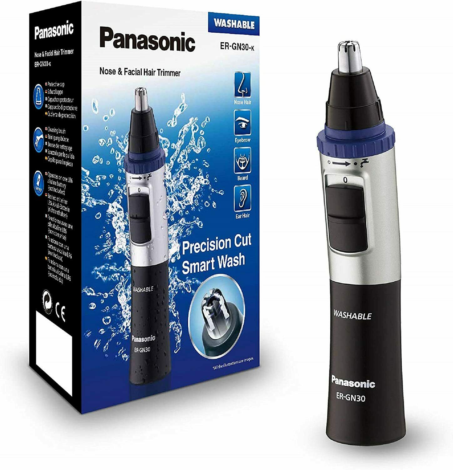 Panasonic ER-GN30 Hair Trimmer Wet Dry Electric Nose Trimmer