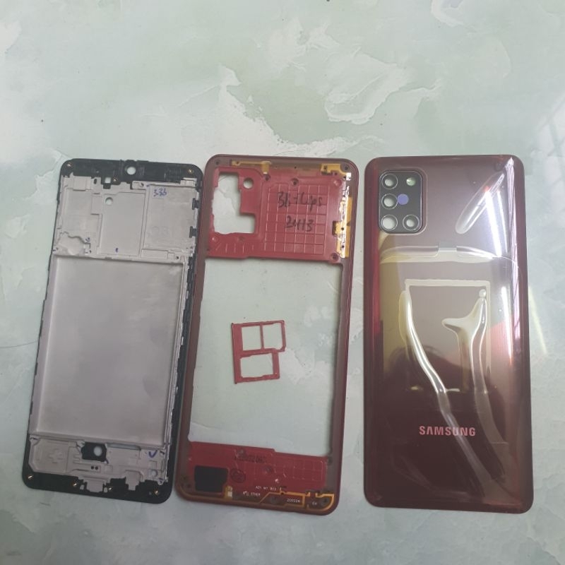 Vỏ samsung A31 có kính camera khung sườn