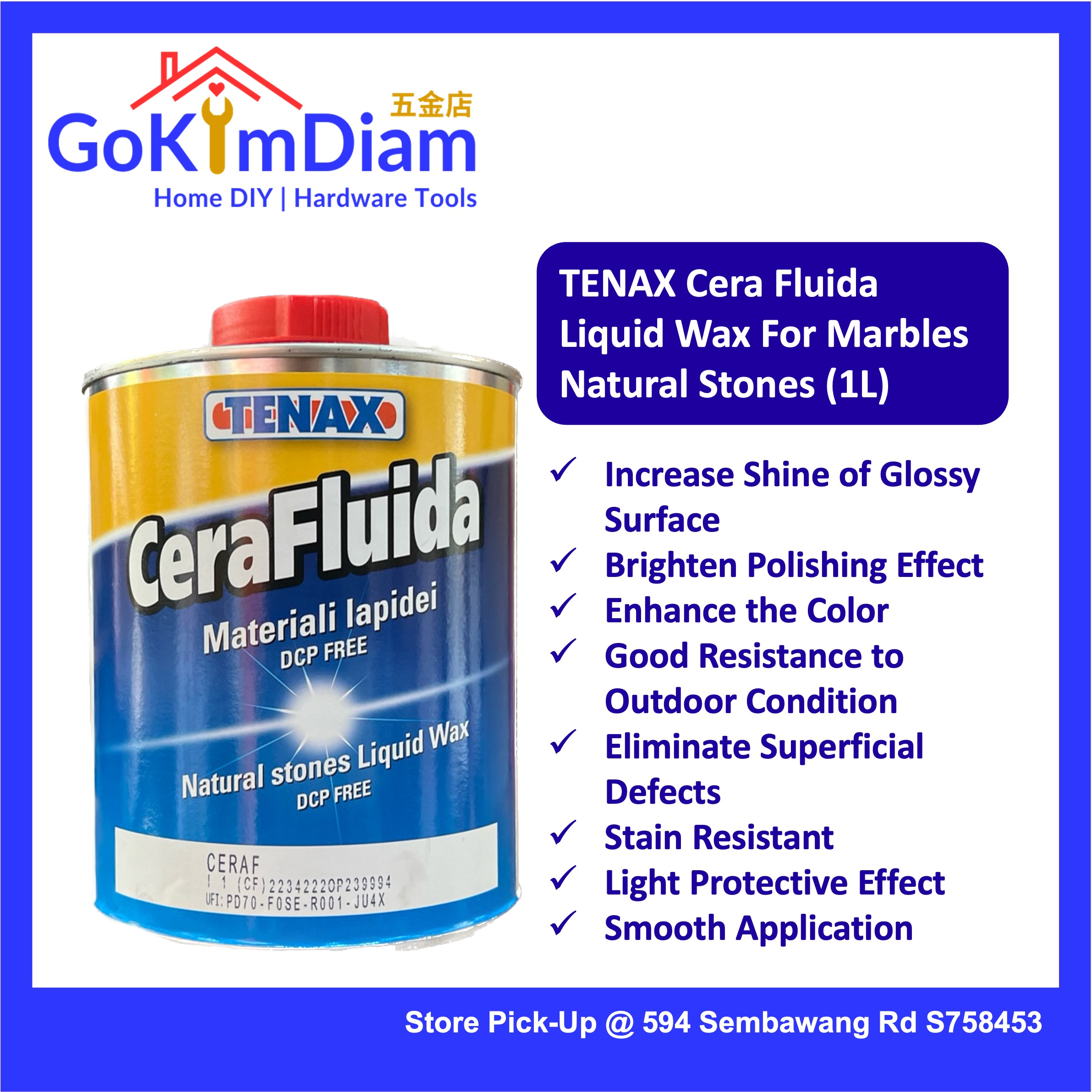 Tenax Cera Fluida Liquid Wax For Marbles Natural Stones L Lazada