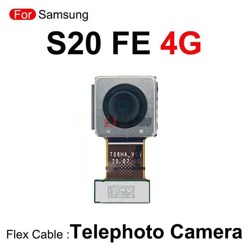 Aweisuan High Quality Fullset Cameras For Samsung Galaxy S20 FE s20fe 4G 5G Front + Rear Telephoto Wide Back Main Camera Replacement Part. 