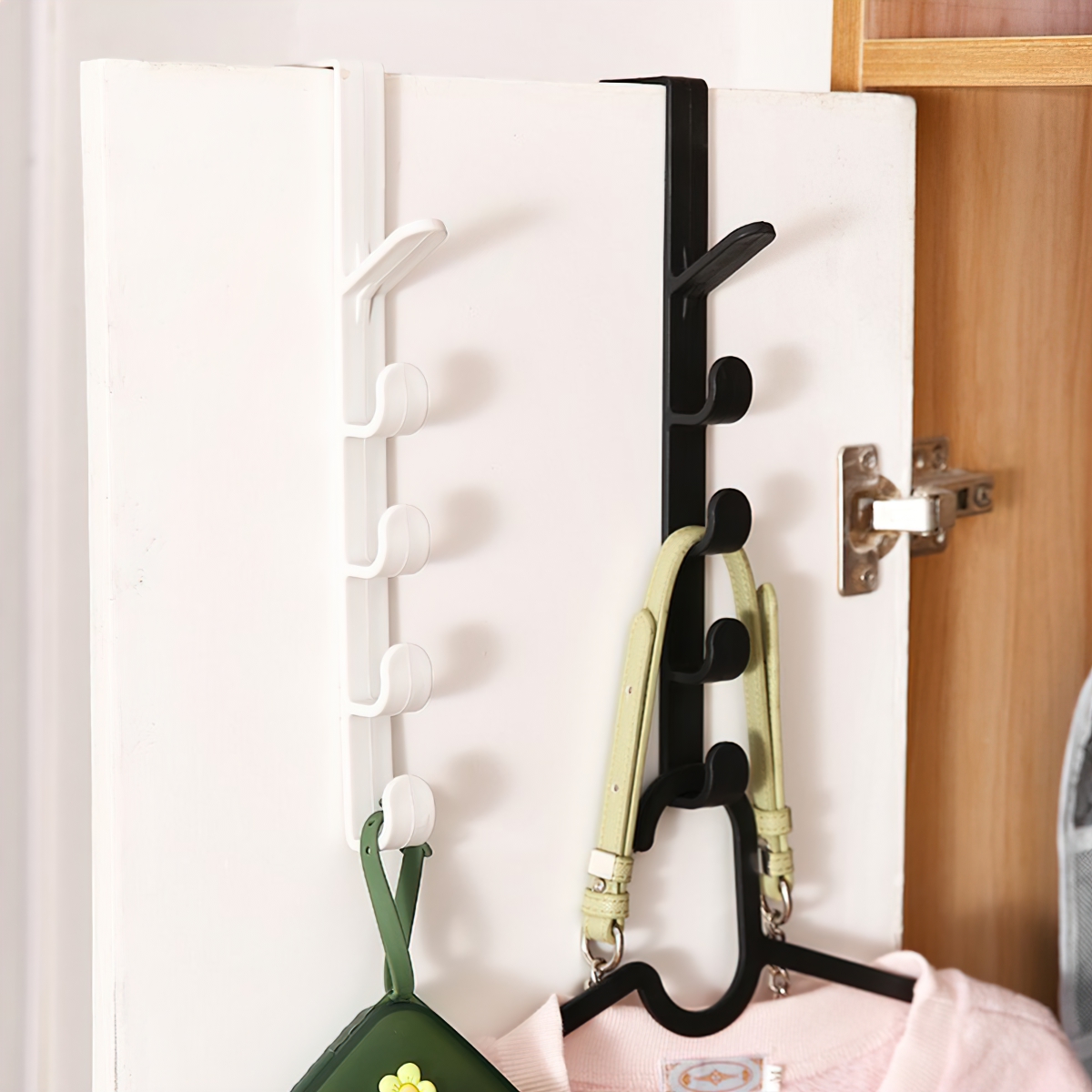 Móc treo đồ 5 móc chất liệu nhựa,sắt cài tủ cửa tiện lợi CINDY (Và ngăn nắp)