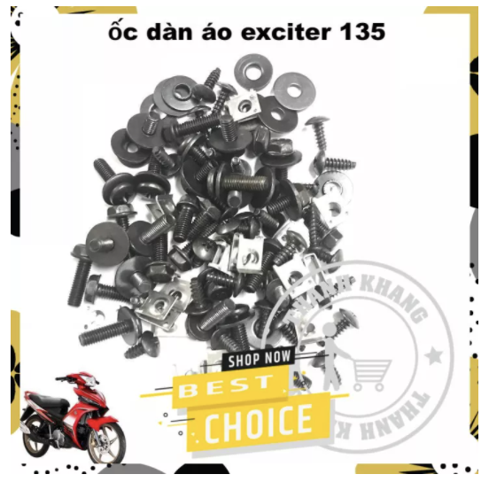 [HCM]Bộ ốc dàn áo cho xe Exciter 135 Thanh Khang 006001269 Sản Phẩm Chất Lượng Gian Hàng Uy Tín Giá Cả Cực Tốt Mua Ngay.