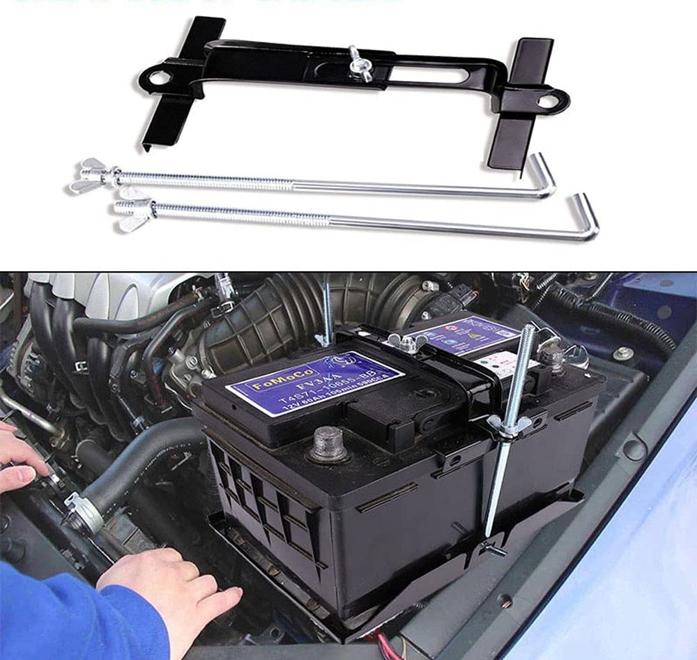 Universal Car Battery Adjustable Crossbar, Battery Hold Bracket