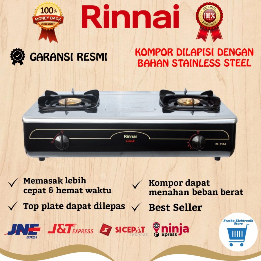 Kompor Gas 2 Tungku Rinnai Ri 712a Rinai 2 Tungku Garansi Resmi Lazada Indonesia